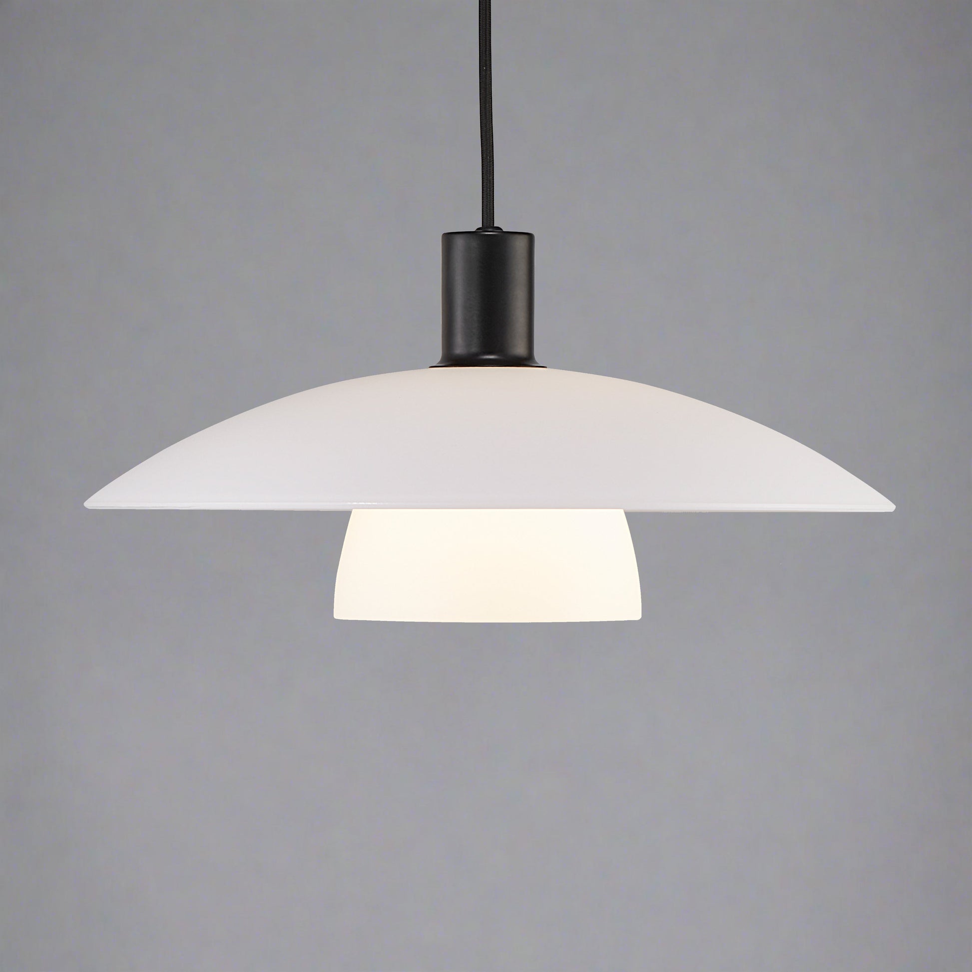 Verona Pendant Light, Black/Opal
