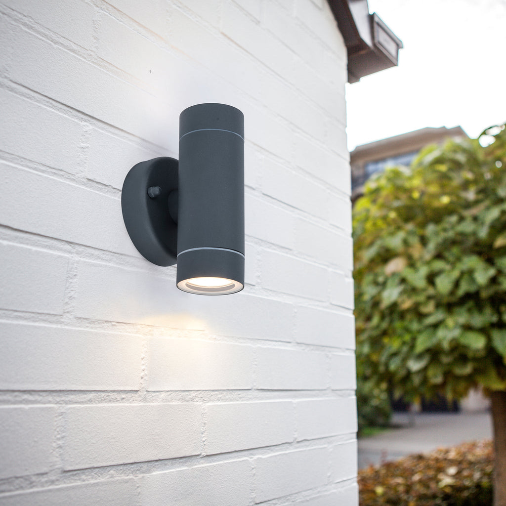 Rado Up & Down Outdoor Wall Light, Graphite