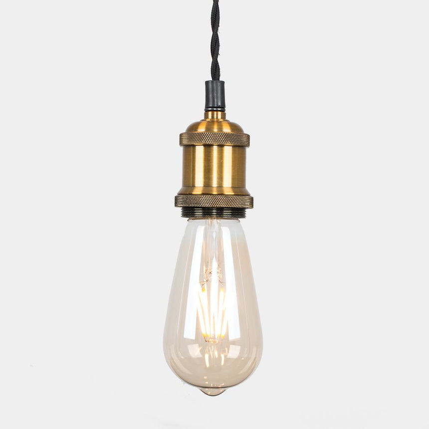 Retro Mini Pendant Light, Antique Brass