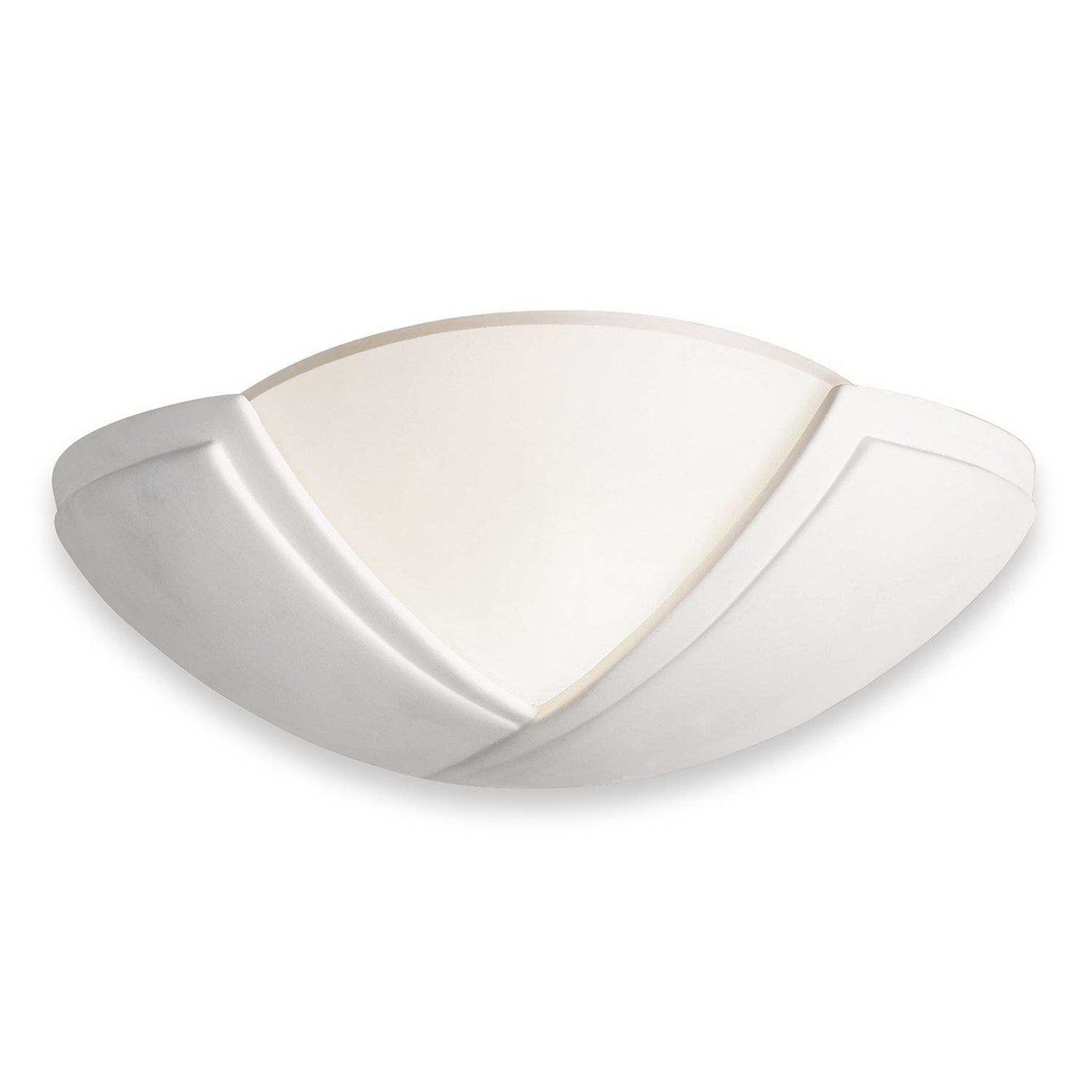 Talia Sculpted Paintable Ceramic Wall Uplighter