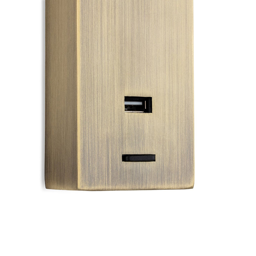 Wren LED Flexible Wall Spotlight with USB Charger