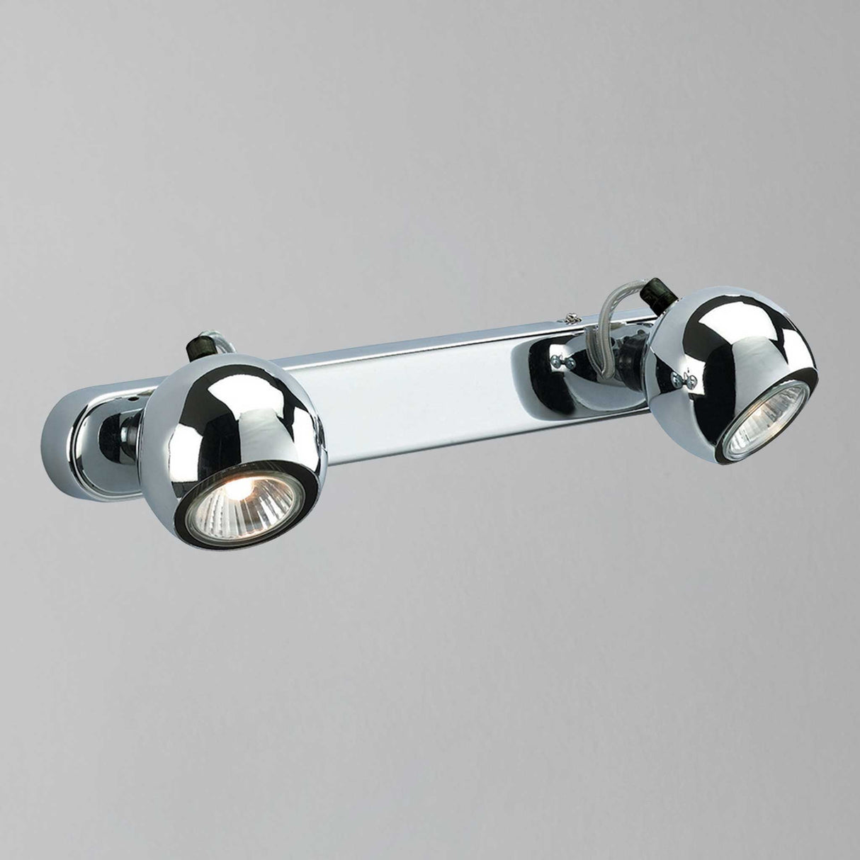 Polished Chrome Magnetic 2 Light Spotlight Bar