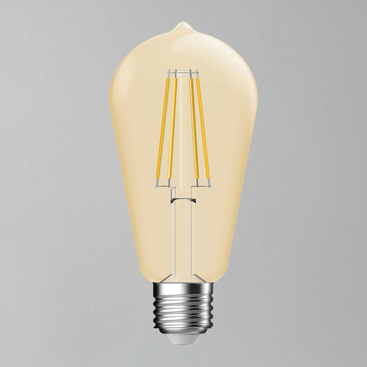 E27 400lm 5.4w ST64 LED Filament Warm White Dimmable Light Bulb