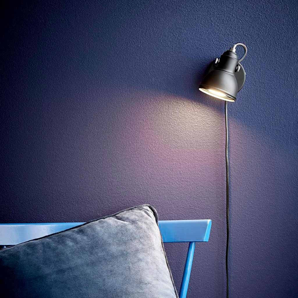 Nordlux Aslak Wall Spotlight Black - Wall Lights - Lampsy