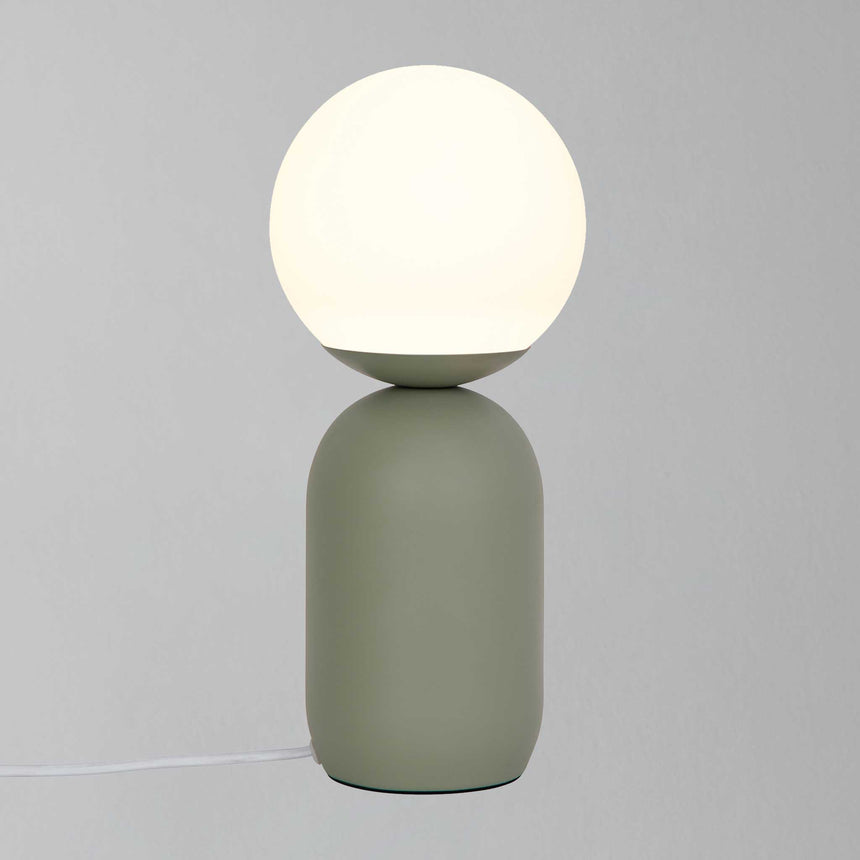 Notti Frosted Glass Globe Table Lamp