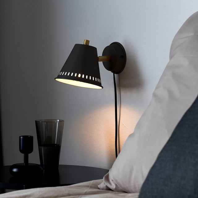 Nordlux Pine Wall Light - Black-Lampsy