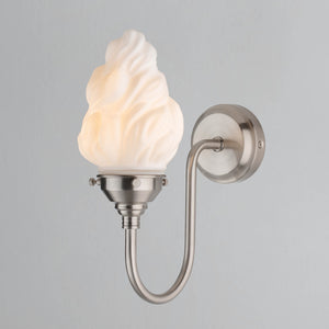 Torch Glass Flame Wall Light Sconce