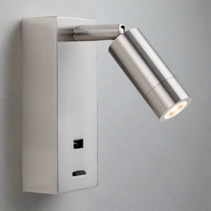 Wren LED Wall Spotlight with USB Charger